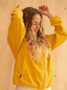 Mollusk California Surf Shop Cloud Forest 
RAIN JACKET Yellow New size Medium